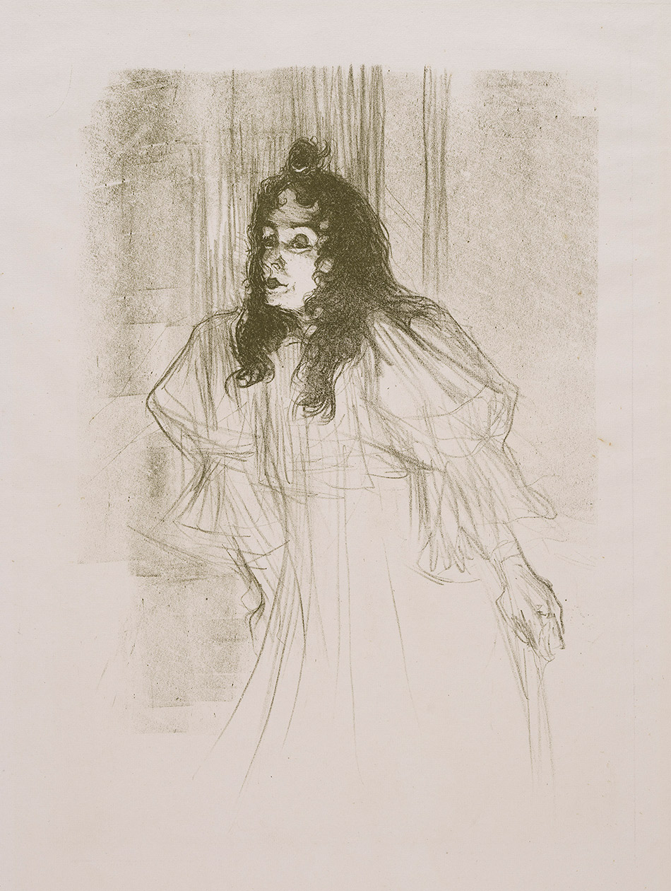 Henri de Toulouse-Lautrec_Miss May Belfort with her hair down