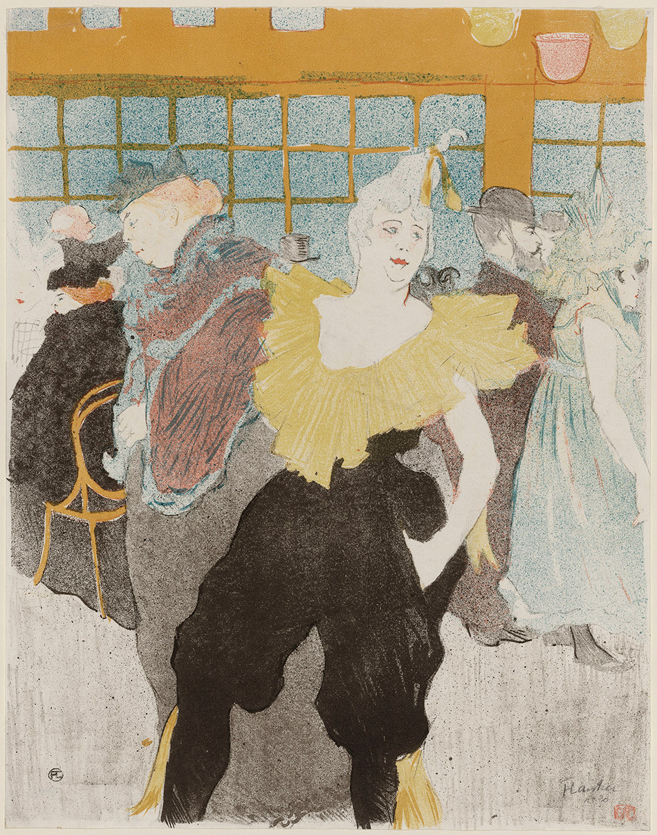 Henri de Toulouse-Lautrec_The Clowness at the Moulin Rouge