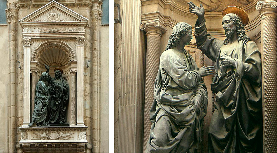 Andrea-del-Verrocchio_Christ-and-Saint-Thomas_Firenze-Orsanmichele_niche-and-detail_950-W