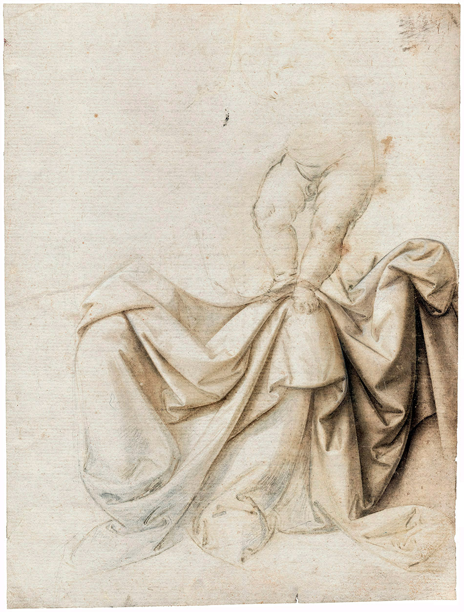 Lorenzo-di-Credi_A-Drapery-Study-with-the-Christ-Child-Standing-on-the-Madonna-Left-Knee_950-W