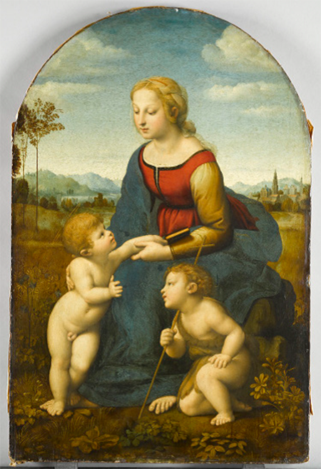 Raphael, The Virgin and Child with Saint John the Baptist_450