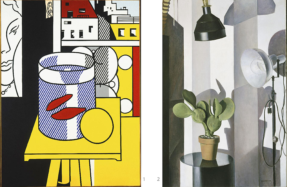 cactus_charles-sheeler__still-life-with-goldfish_roy-lichtenstein__philadelphia-museum-of-art 2