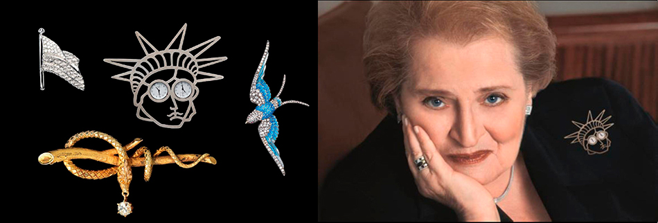 How Madeleine Albright used jewelry as a diplomatic tool : NPR