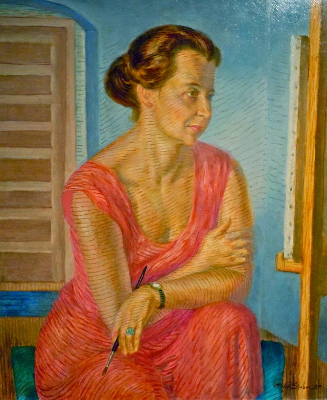 Helen [Farr Sloan] at the Easel - 1947