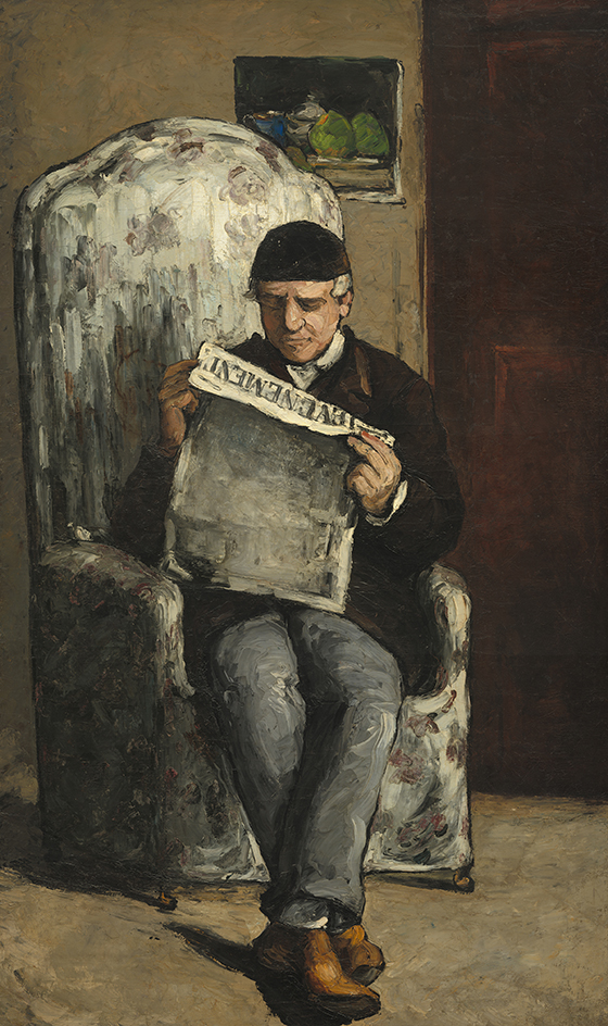 1866_Paul Cézanne_The Artist-s Father, Reading L-Événement_560