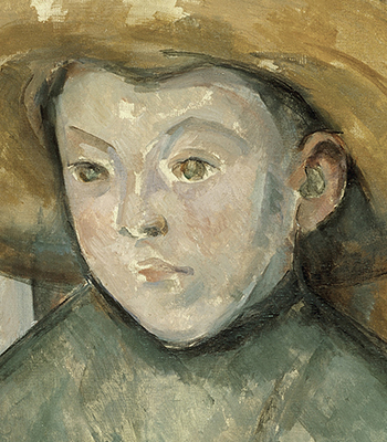 1896_Paul Cézanne_Child in a Straw Hat_350