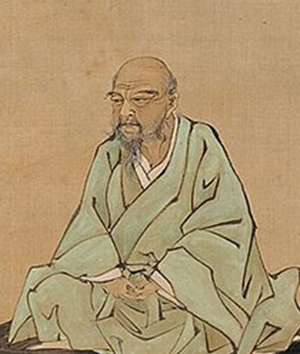 A portrait of Itō Jakuchū drawn by Kubota Beisen on the 85th anniversary of his death