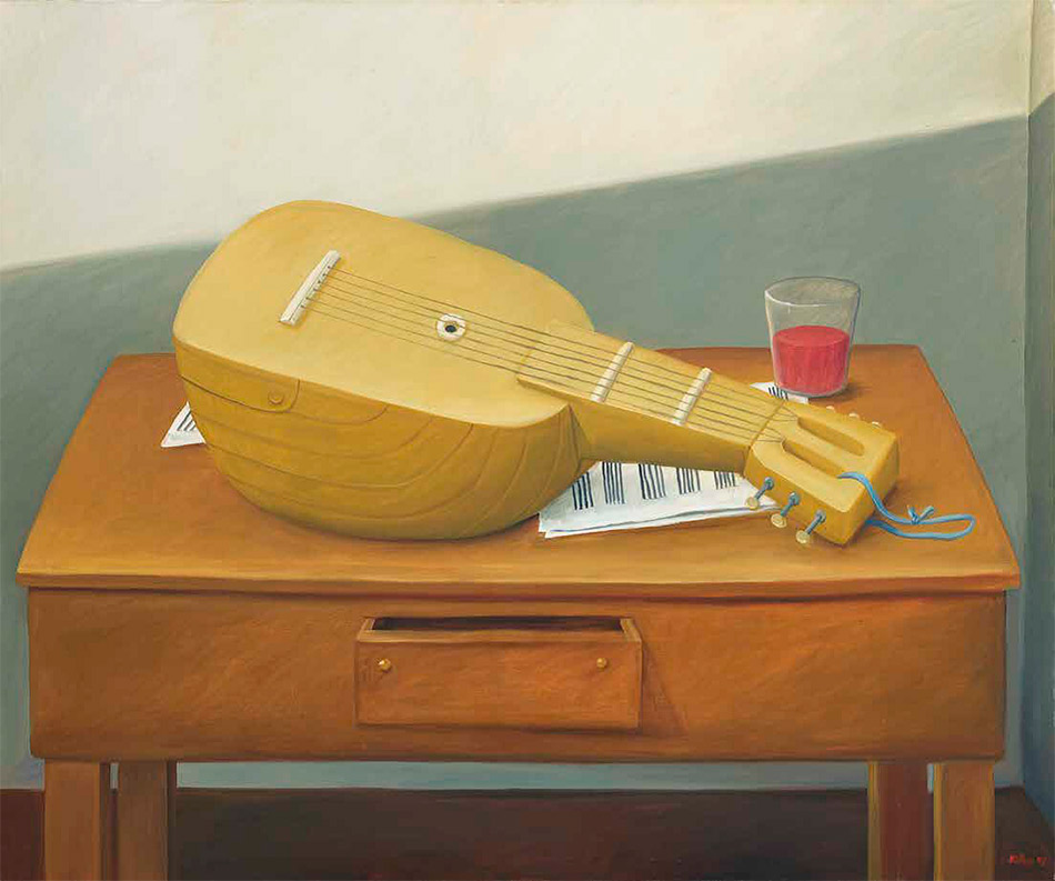 Mandoline-on-a-table_1998_Oil-on-canvas_155-x-184-cm_950w