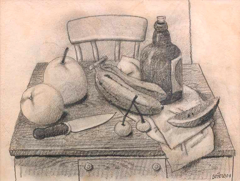 Still-life-with--bananas_2004_Pencil-on-paper_30-x-40-cm_764w