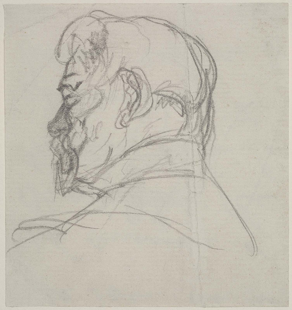 Toulouse Lautrec-Portrait-Head-of-a-Beared-Man