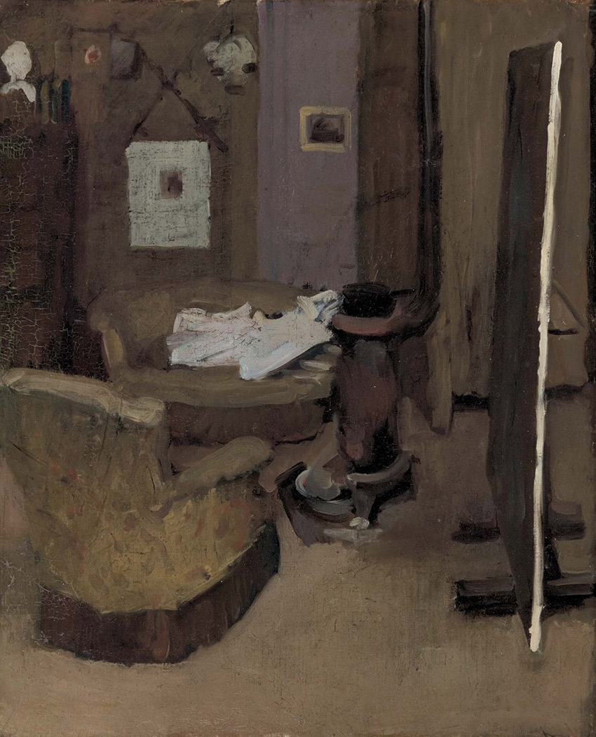 Hugh Ramsay, Australia, 25-05-1877 - , The artist studio, c.1901-850-W