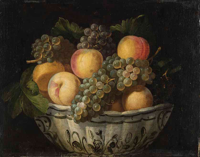 Juan-van-der-Hamen-y-Leon_spanish_Peaches-and-Grapes-in-a-Faience-Bowl_840-w