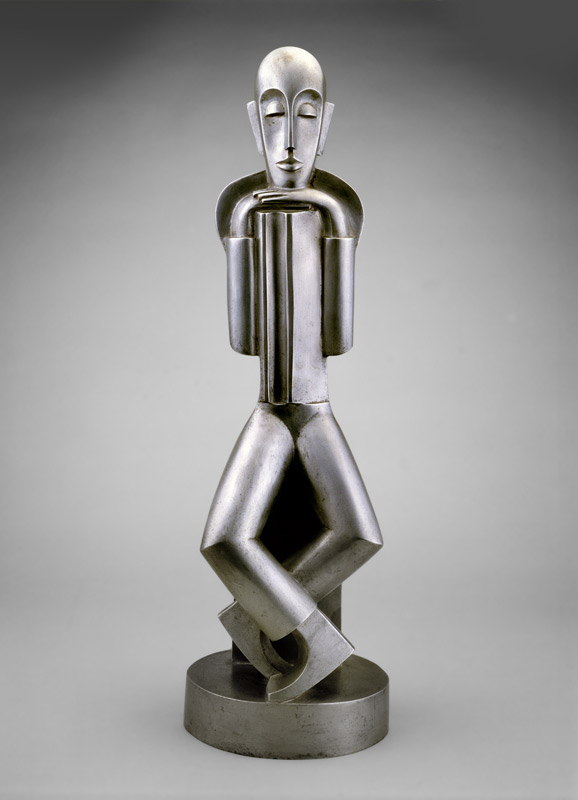 E__Sculpture, Man with book, c. 1938 Cesare Stea_578 W