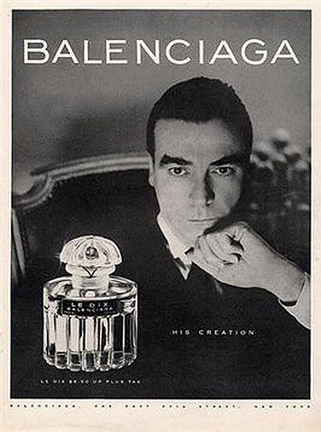 Le Dix Balenciaga perfume advertising