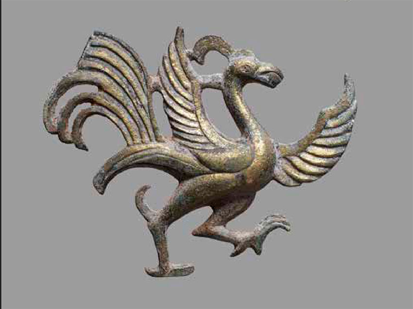 Phoenix-gilt-bronze-Tang-dynasty-14-×-12-cm