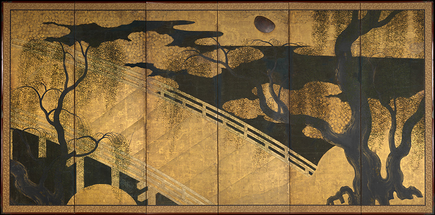 MET-Museum_-Kyoto_Willows-and-Bridge_early-17th-century_DP362575