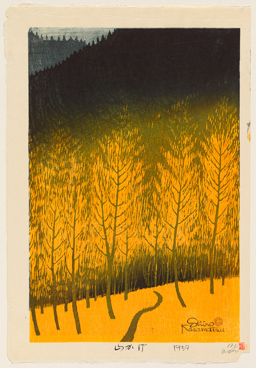 Kasamatsu-Shiro.-Japanese,-1898-–-1991.-Shadow-of-a-Mountain,-1959,-color-woodblock-print.-Clark-Art-Institute,-Gift-of-the-Rodbell-Family-Collection,-2014.16.48_850-W