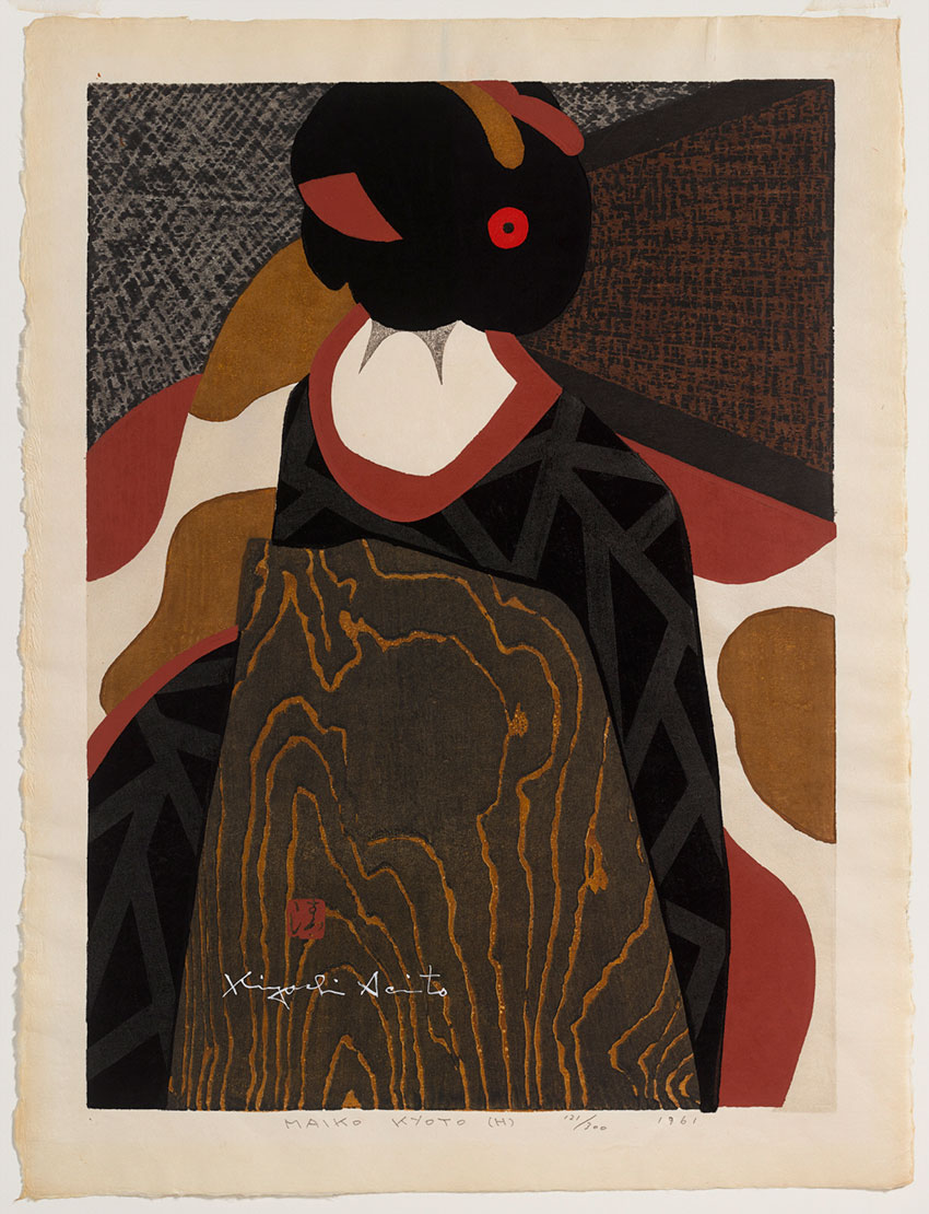 Saito-Kiyoshi.-Japanese,-1907-–-1997.-Maiko,-Kyoto,-1961,-color-woodblock-print.-Clark-Art-Institute,-Gift-of-the-Rodbell-Family-Collection,-2014.16.56_850-W