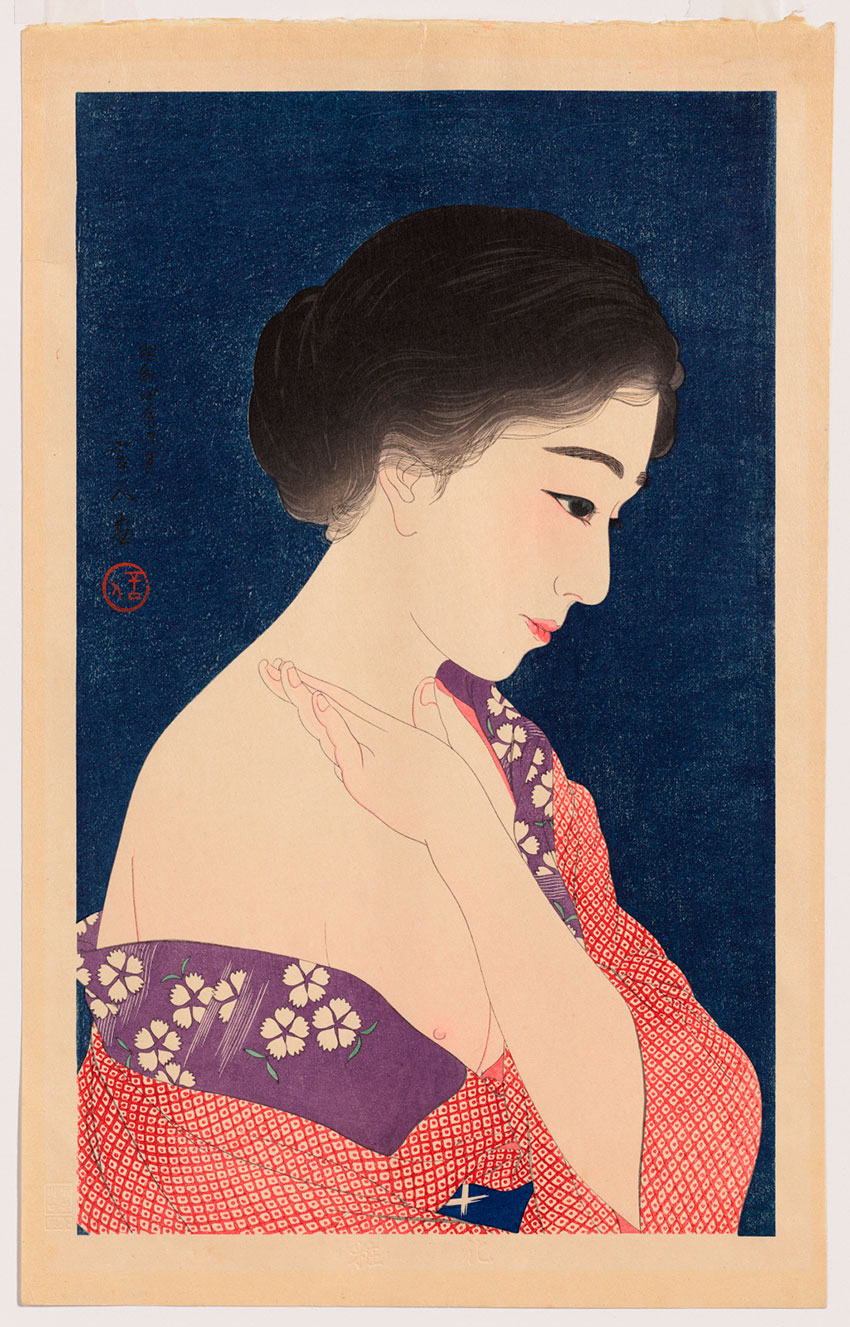 Torii-Kotondo.-Japanese,-1900–1976.-Applying-Makeup,-1929,-color-woodblock-print.-Clark-Art-Institute,-Gift-of-the-Rodbell-Family-Collection,-2014.16.40_850-W