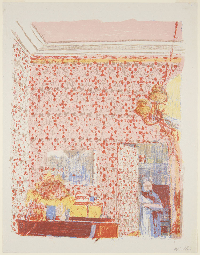 Edouard-Vuillard-_-Landscapes-and-Interiors-Interior-with-Pink-Wallpaper-I,-1899