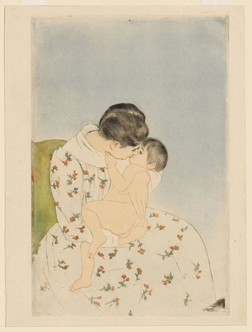 Mary-Cassatt-_Mother's-Kiss,-1891