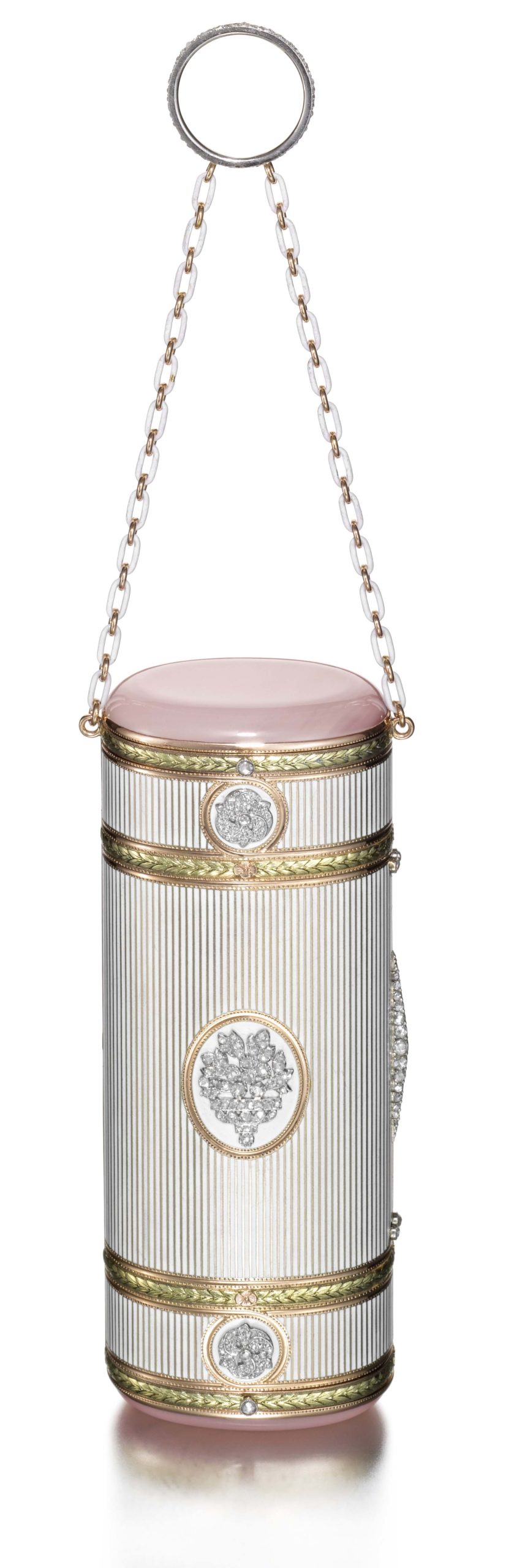 Cartier, Paris, circa 1913 Cylindrical Vanity and Cigarette Case,