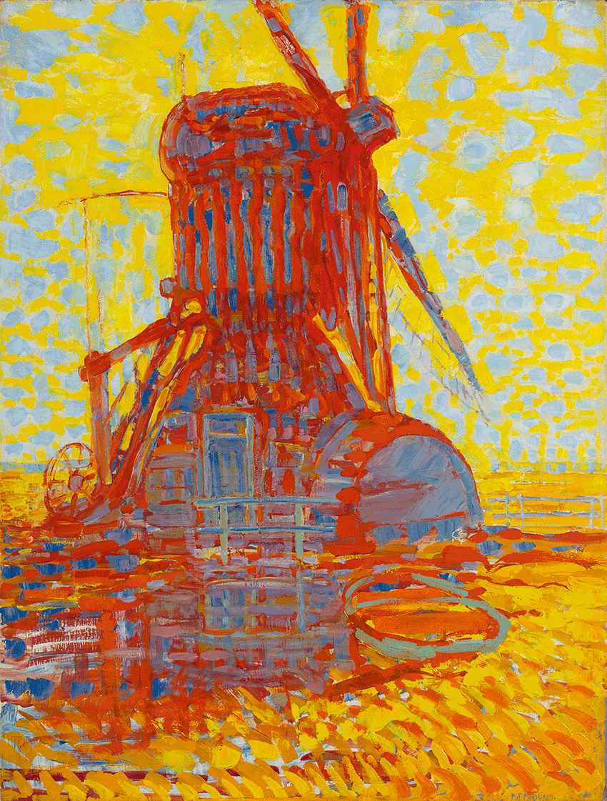 1908_ Piet Mondrian_Mill_in_sunlight_1908