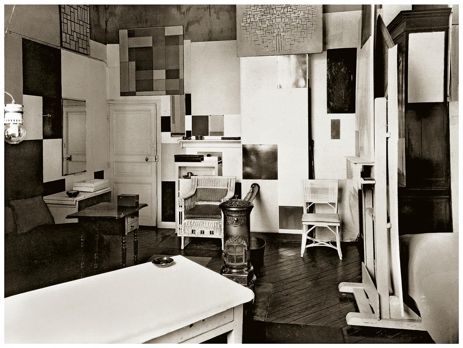 1926_Piet Mondrian estudio de Paris