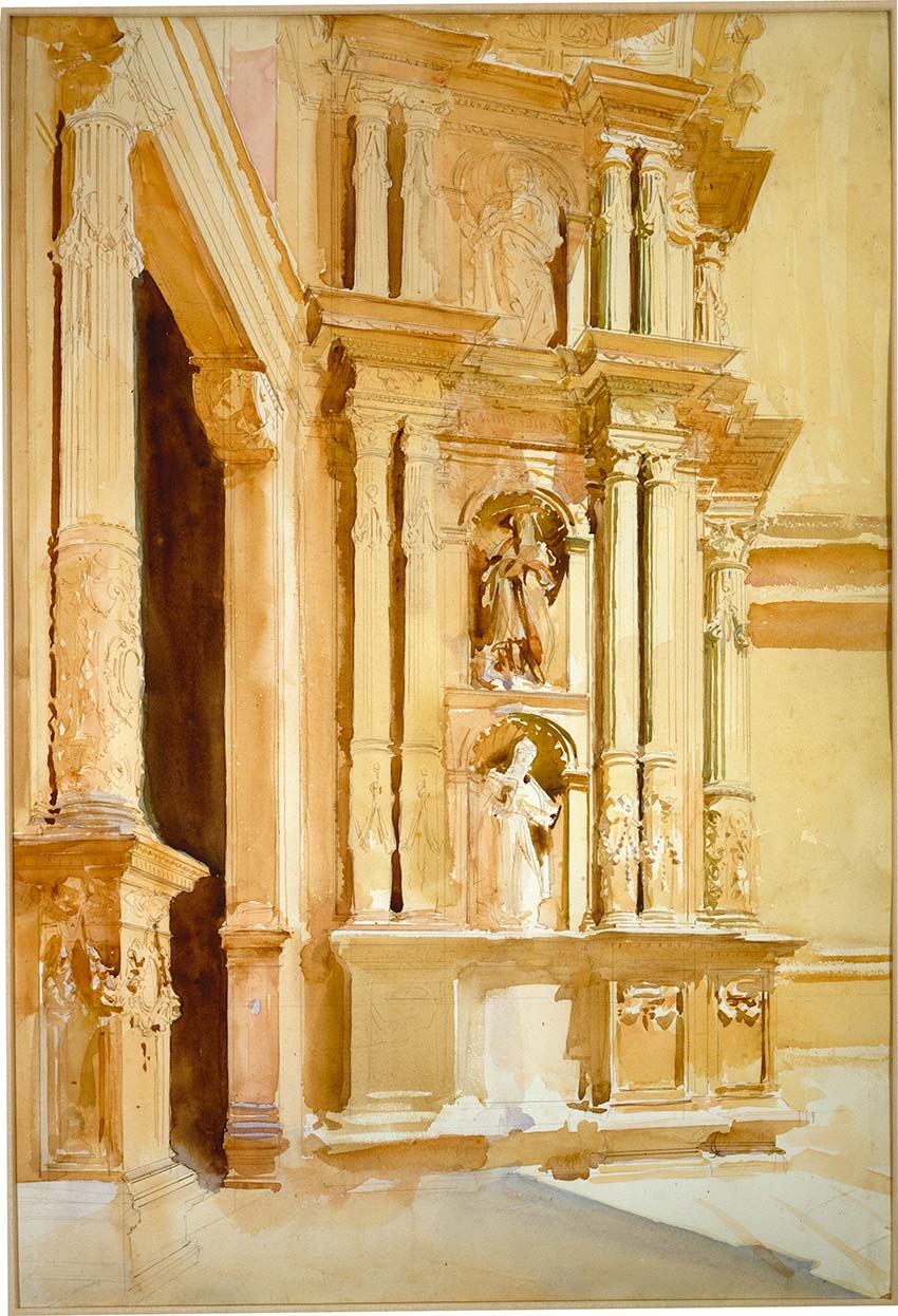 John Singer Sargent, Palma, Majorca, West Front of the Cathedral 5313-060