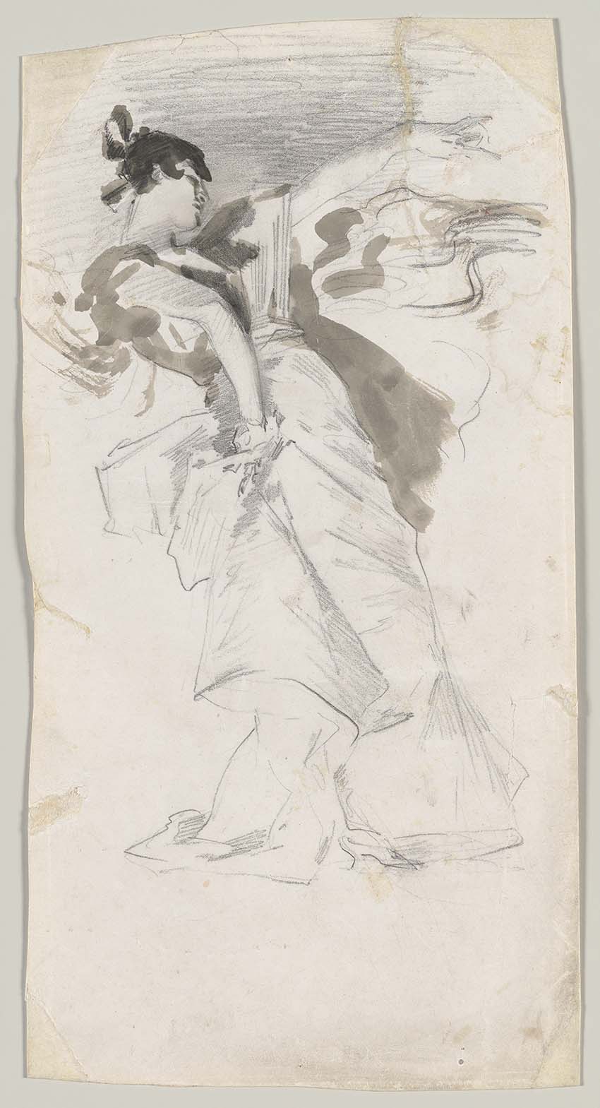 John Singer Sargent, Sketch of Dancer, after El Jaleo 5313-161