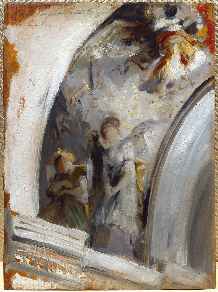 John Singer Sargent. Angels in a Transept, Study after Goya 5313-051t