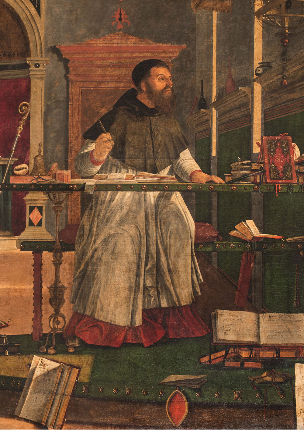 Vittore Carpaccio _ Saint Augustine in His Study, shortly after 1502_detail 1_ 4955-008