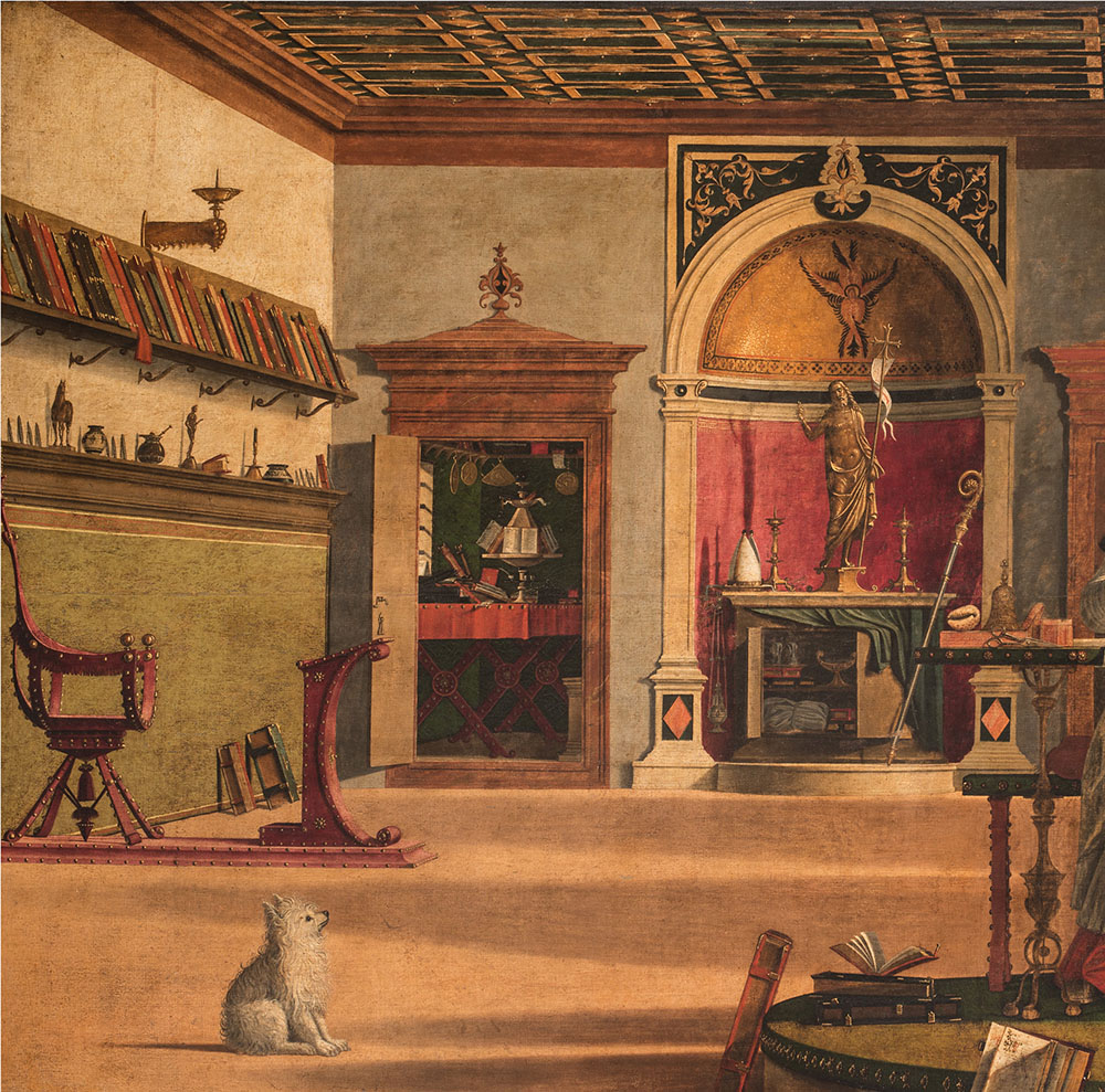 Vittore Carpaccio _ Saint Augustine in His Study, shortly after 1502_detail 2_ 4955-008