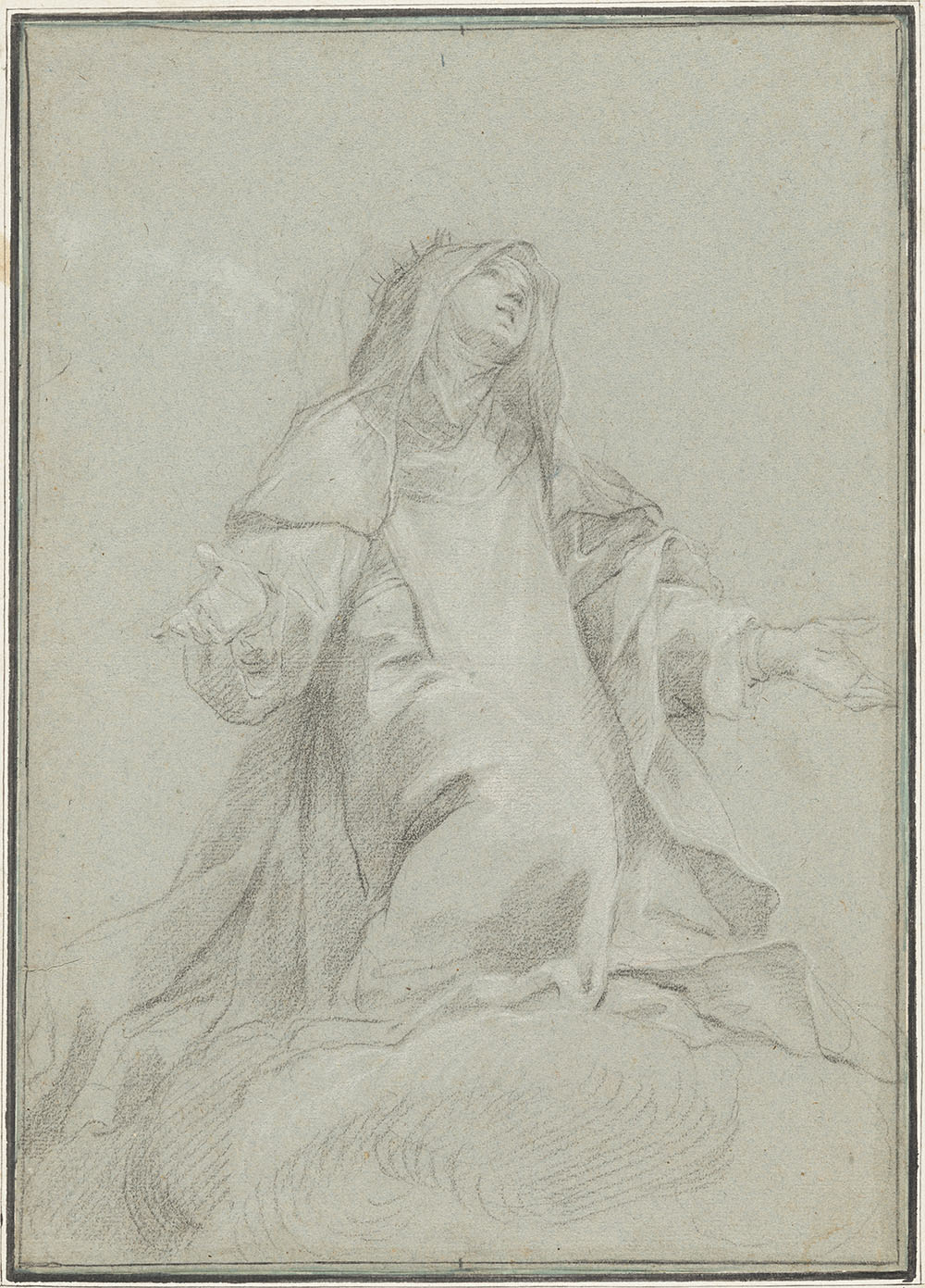 1696-1697_Luigi Garzi_Saint Catherine of Siena on a Cloud_5657-028