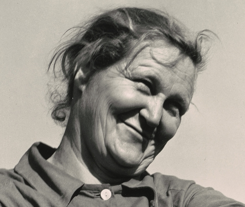 Dorothea Lange_Arkansas mother come to California for a new start, with husband and eleven children. Now a rural rehabilitation client