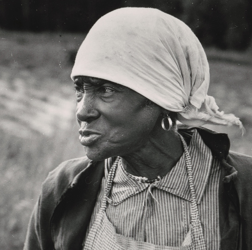 Dorothea Lange_Formerly Enslaved Woman, Alabama, 1938, detail