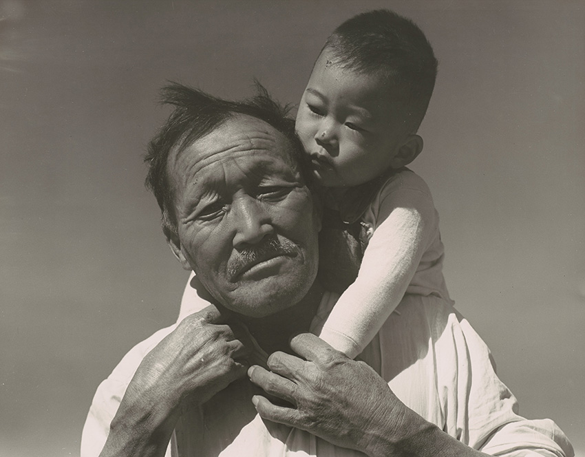 Dorothea Lange_Grandfather and Grandson of Japanese Ancestry at a War Relocation Authority Center, Manzanar California, July 19425558-059