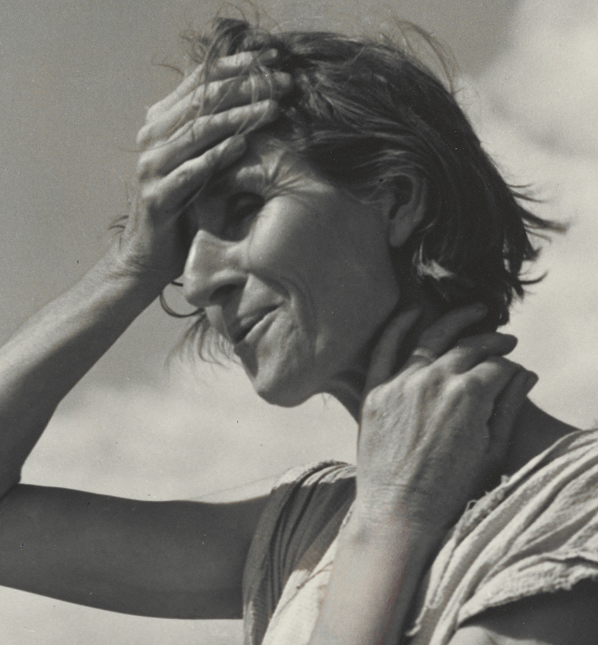 Dorothea Lange_Nettie Featherston, Wife of a Migratory Laborer with Three Children, near Childress, Texas, June 1938_DETAIL_5558-003