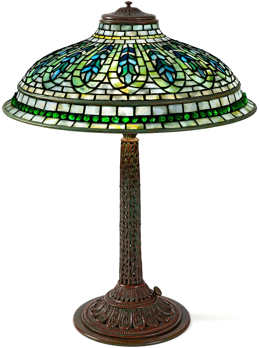 Tiffany Studios New York Gentian Flared Table Lamp_850