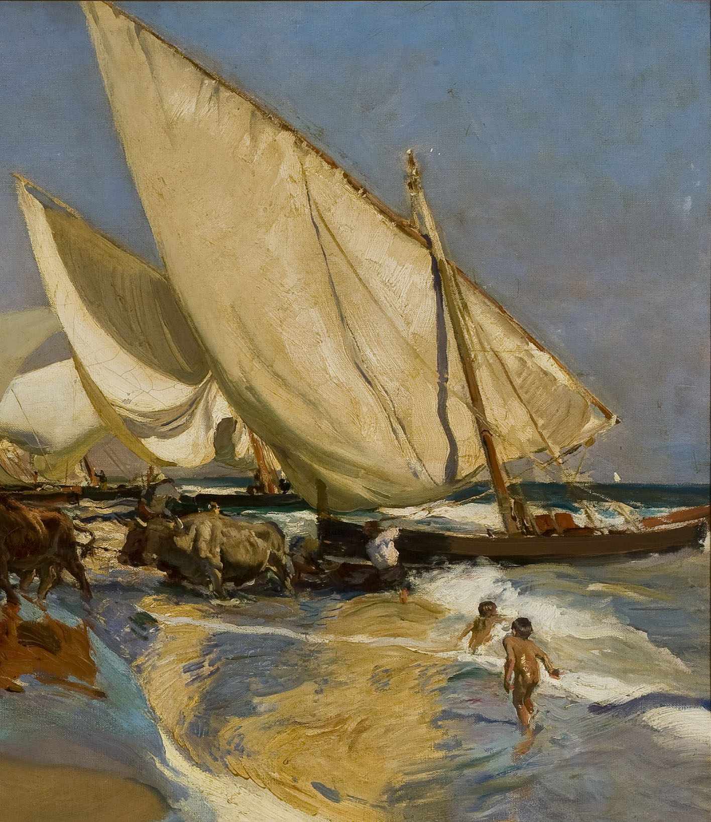 Joaquín Sorolla y Bastida (Spanish, 1863–1923), Beach of Valencia (Playa de Valencia), 1908__BPS 4724 REC 2
