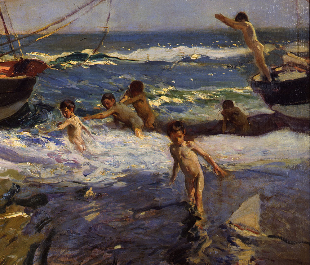 Joaquín Sorolla y Bastida (Spanish, 1863–1923), Children in the Sea, Valencia Beach (Niños en el mar. Playa de Valencia), 1908--BPS 1938 REC 3