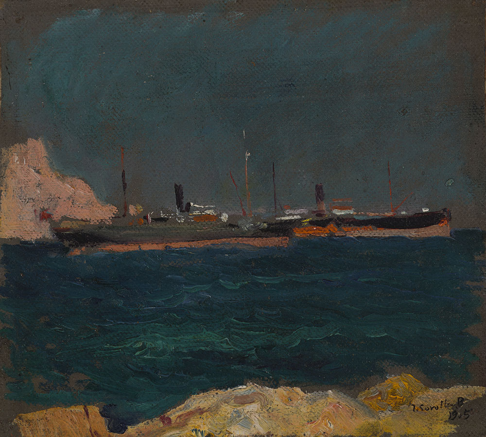 Joaquín Sorolla y Bastida (Spanish, 1863–1923), Port of Jávea (Puerto de Jávea), 1905__BPS 3627