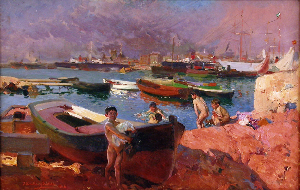 Joaquín Sorolla y Bastida (Spanish, 1863–1923), Scene of the Port of Valencia (Escena del puerto de Valencia), 1904__BPS 1801