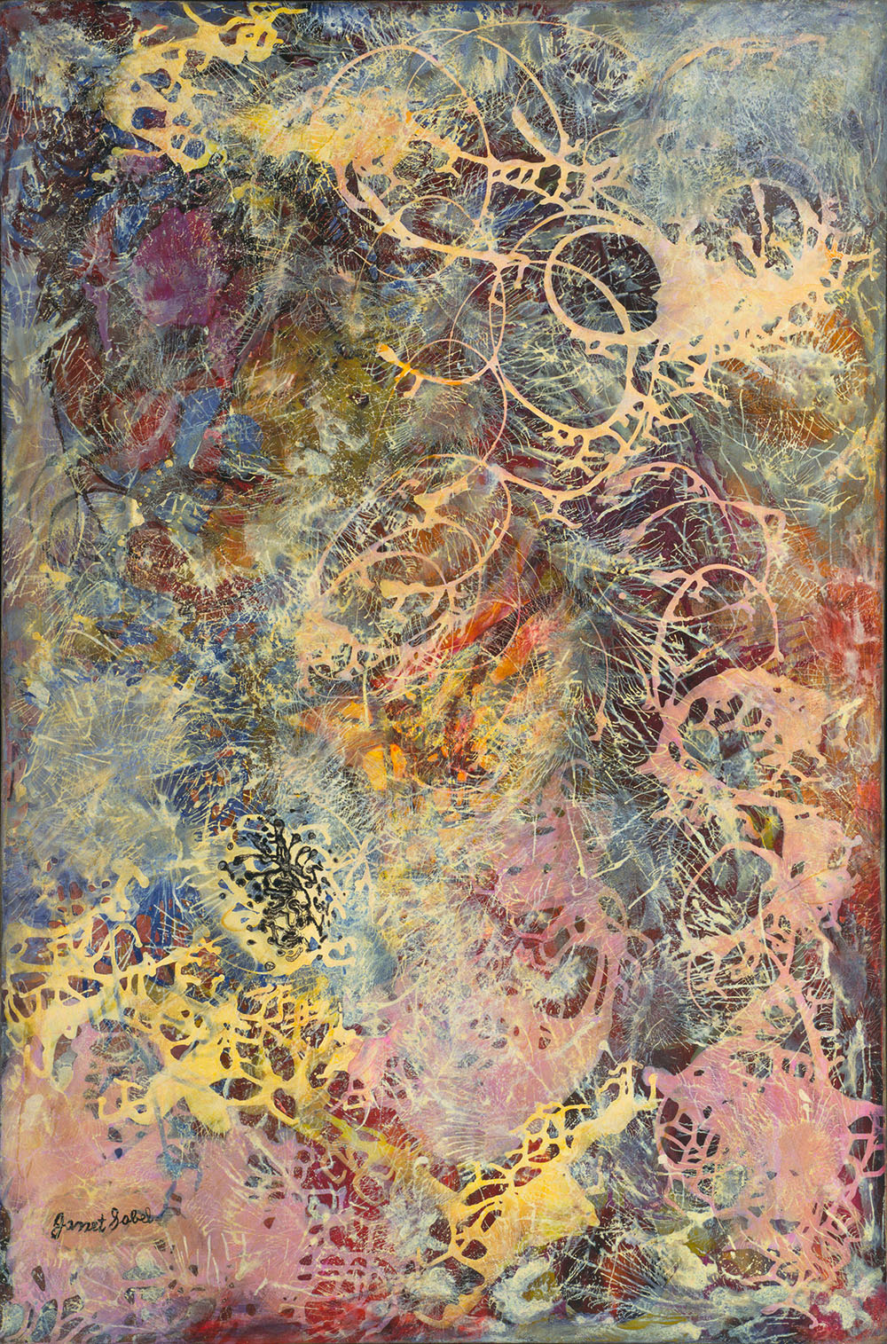 JANET SOBEL_Milky Way, 1945_Enamel on canvas_EX2024.JS.1_1000 W