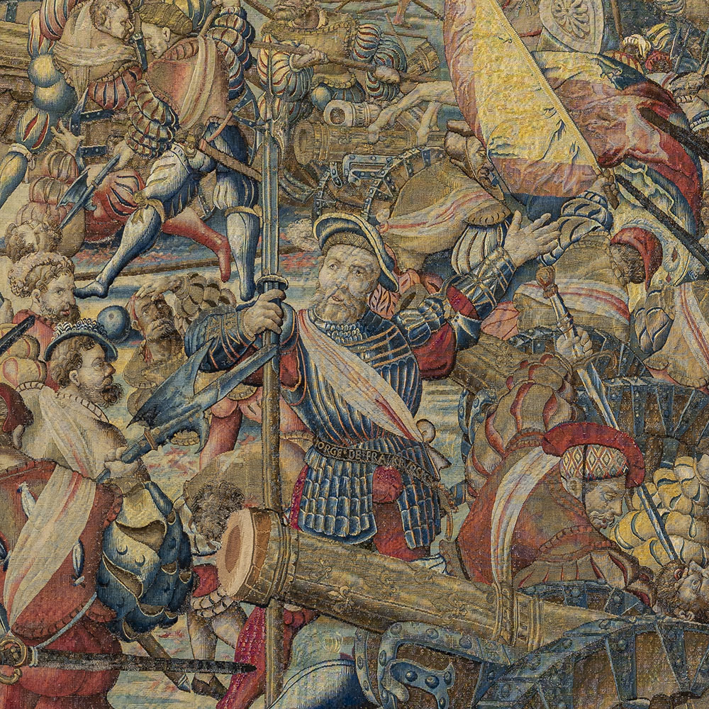 Art and War in the Renaissance The Battle of Pavia Tapestries _Attack detail 1_1000