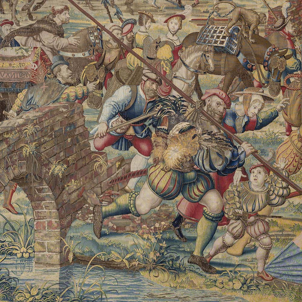 Art and War in the Renaissance The Battle of Pavia Tapestries_Incursion detail 1_1000