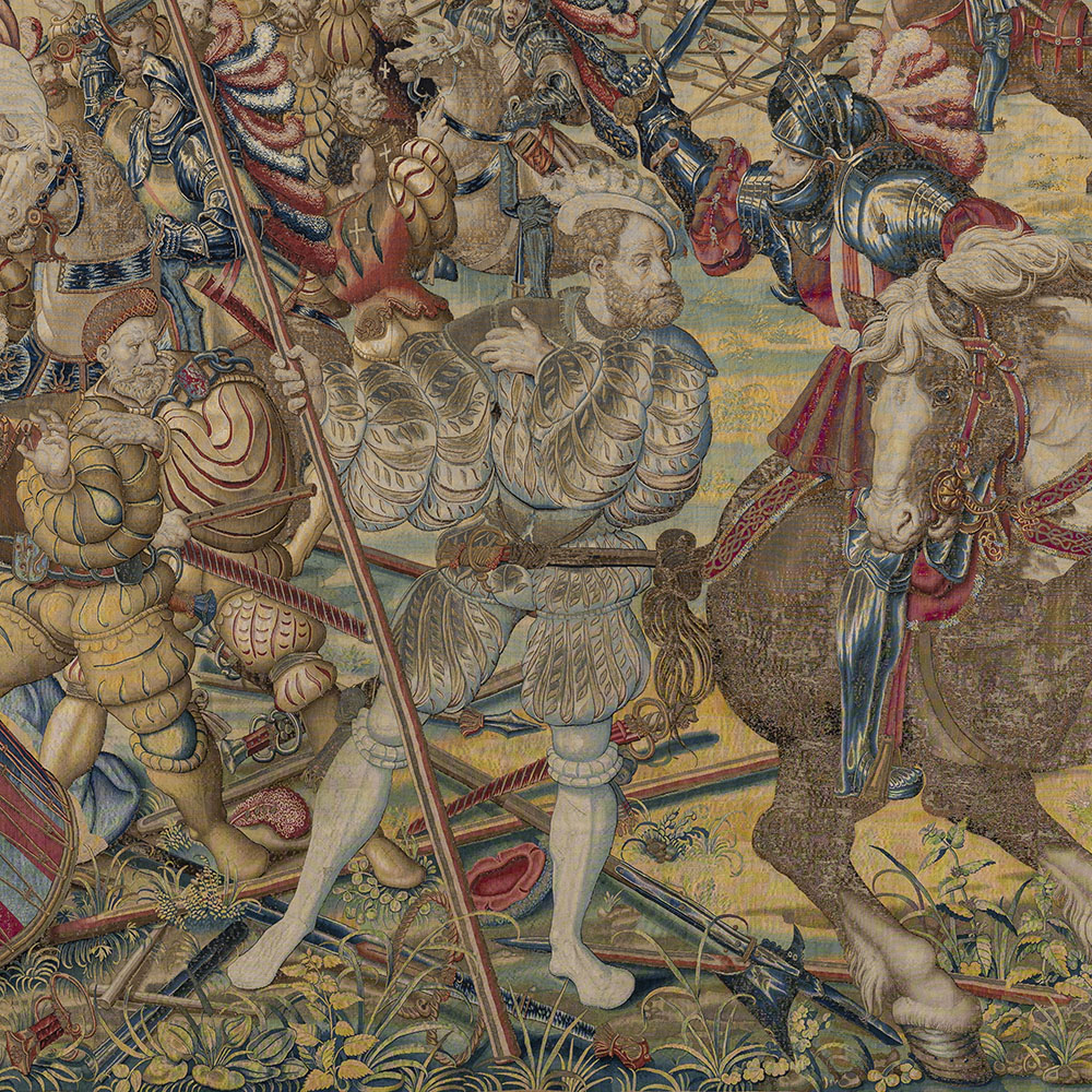 Art and War in the Renaissance The Battle of Pavia Tapestries_Incursion detail 2_1000