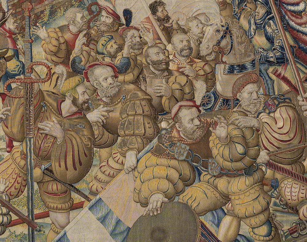 Art and War in the Renaissance The Battle of Pavia Tapestries_Incursion detail 3_1000