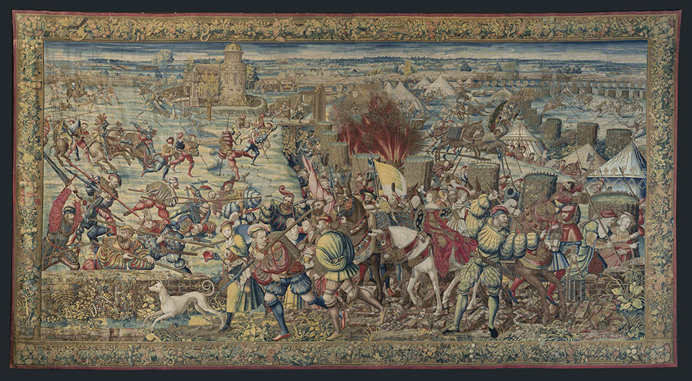 Art and War in the Renaissance The Battle of Pavia Tapestries_Invasion Tapestry FULL1000