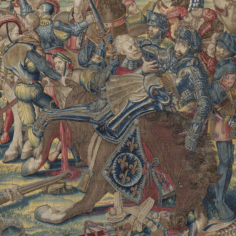 Art and War in the Renaissance The Battle of Pavia Tapestries_Surrender detail 1_1000